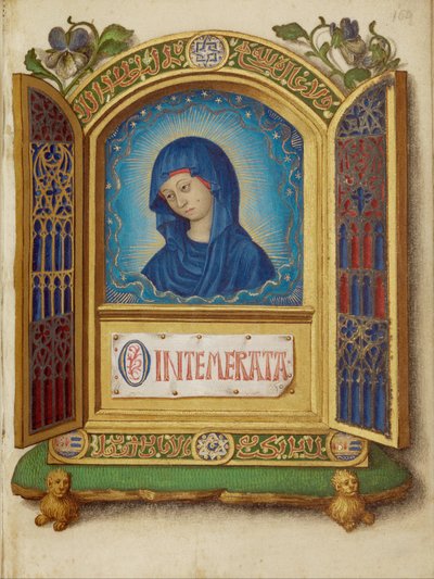 Retablo portátil representando una Virgen llorando de Georges Trubert